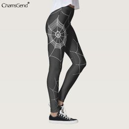 Women's Pants & Capris 8 Colour 2023 Fashion Women Skinny Leggings Bat Skull Skeleton Print High Waist Pencil Trousers For Halloween