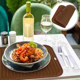 Table Mats Pot Holders Anti-scald Silicone Mat Countertop Pad Tabletop Dish Wave Pan Pads Kitchen