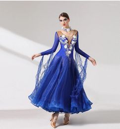 Stage Wear Advanced Performance Ballroom Dance Dress Women High Quality Standard Waltz Tango Competition Dresses