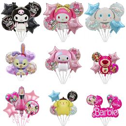 Cartoon Coolommy Melody Jade Gui Dog Pink Bear Birthday Set Aluminum Film Balloon