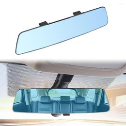 Interior Accessories Universal Rear View Mirror Curve Convex Clip On Car Rearview Anti-glare Blue For SUV