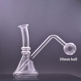 Cheapest Glass Water Bongs Smokign Water Pipe Portable Dab Rigs Bubber Beaker Ashcatche Bong with Big Size Oil Burner Pipe Dhl Free