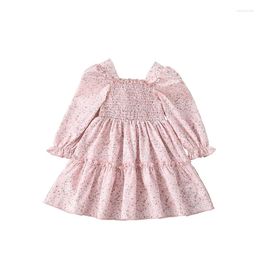 Girl Dresses Christmas Dress Floral Princess Party For Girls Wedding Vestidos Pink Kids Clothes Children Year