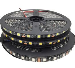 5050 Black PCB LED Strip IP65 Waterproof DC12V 60LEDM 5Mlot White Warm White Red Green Blue RGB1201942