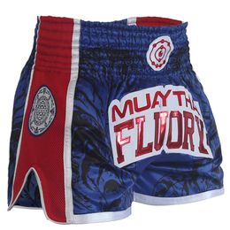 Boxing Trunks FLUORY Muay Thai Shorts Free Combat Mixed Martial Arts Boxing Training Match Pants 230404