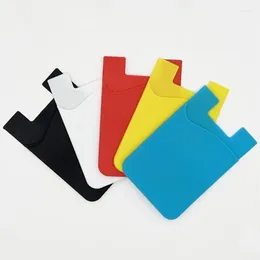 Card Holders Silicone Phone Holder Wallet Case Stick On Pocket For Almost All Cell