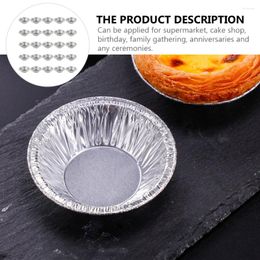 Baking Tools 250 Pcs Egg Tart Tin Foil Mould Butter Cake Pan Bakeware Moulds Material Circular Tins