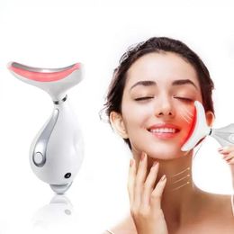 2023 Latest Anti-wrinkle RF Neck Skin Tightening Neck Face Lift V-Shaped Firming Heat Anti Ageing Wrinkle Facial Massager Beauty Toning Devices