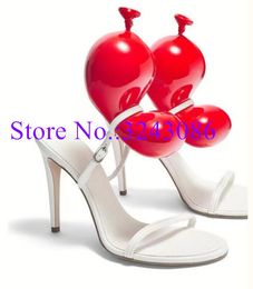 Sandals Arrival Balloon Decor Lady Fashion Stiletto Heel Slippers Sexy Slipon Pumps Woman Runway Shoes Dropship 230404