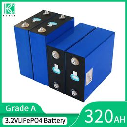 320AH Lifepo4 Battery 3.2V 310AH Grade A Rechargeable Lithium Iron Phosphate DIY Cell For 12V 24V 48V Yacht Golfs RV EV Forklift