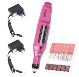 Professional Electric Nail Drill Manicure Machine Nail File Art Pen Polish Drill Equipment Tools 110V US 220V EU268p6175628