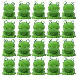 Garden Decorations 30 Pcs Cake Accessories Little Frog Ornament Miniature Animal Figurines Frogs Crafts Resin Statue Sculptures &