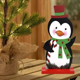 Christmas Decorations Wooden Craftwork Decoration Creative Desktop Printing Wood Products OrnamentsChristmas