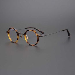 Top Designers Elegant transparent color Japanese high-grade irregular round glasses full frame literary myopia men women don't pick face trend