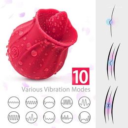 Sex toy massager 10 Frequency Tongue Licking Stimulator Nipple Massager Rechargeable Toy for Women Couples new