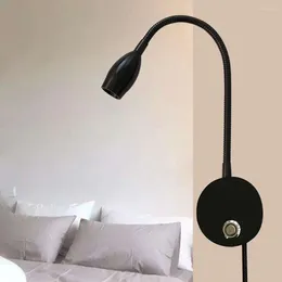 Wall Lamp Reading Light Bedside Mounted Lights 3W LED Dimmable Brightness Simple Adjustable Colour Temperature