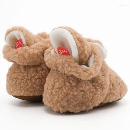 First Walkers Baby Socks Winter Boy Girl Booties Soft Coral Velvet Toddler Shoes Anti-slip Warm Born Infant Crib