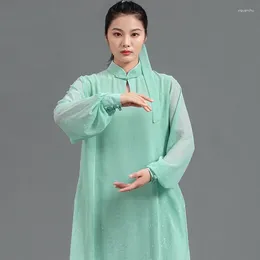 Ethnic Clothing Chinese Tai Chi Uniform Kungfu Martial Arts Suit Performance Suits Wushu Costume Outfit FF3762