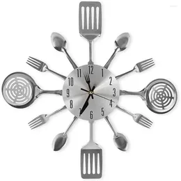 Wall Clocks Large Kitchen With Spoons And Forks Great Home Decor Nice Gifts Clock Creativ Tableware