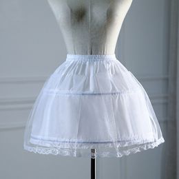 NEW Kids Petticoats for Flower Girls Dresses Little Girls Crinoline 2 Hoop Skirt Petticoat Lolita Skirt Underskirt Vestido De No