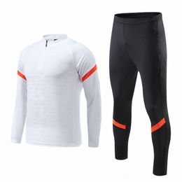 Running Sets Men Training Football Long Sleeve Sets Sportswear Tracksuit Sweatpants Clothing 2 Pieces Sets Soccer Jogging Tracksuit 230404