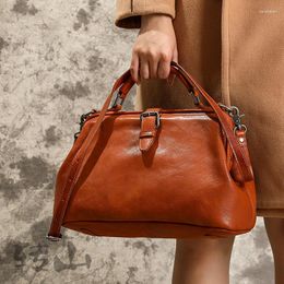 Duffel Bags Sbirds Leather Handbags Women Designer Luxury Genuine Men Handbag For Travel Anti Theft Shoulder