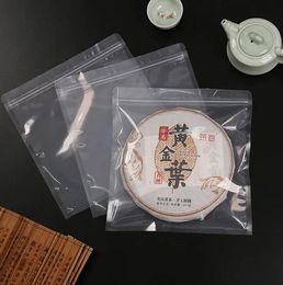 Transparent Tea Cake Sealed Bag White Tea Food Transparent Self-sealing Tea Storage Bag Pu'er Packaging Bags