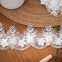 7CM Wide White Embroidery Lace Roll Trim Diy Handmade Lolita Decoration Accessories 1223084