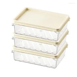 Kitchen Storage Food Container With Lids Transparent Grade Crisper Leak Proof Refrigerator Organizer Bins Produce Saver