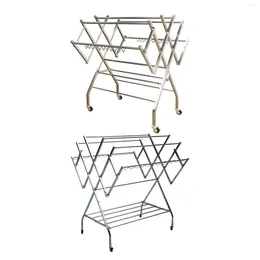 Hangers Folding Clothes Drying Rack Multifunctional Laundry Space Saving Easy Storage Floor For Quilts Shoes Bed Sheet