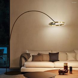 Floor Lamps Modern Minimalist Night Fish Luring Lamp Living Room Sofa Atmospheric Light Luxury Study And Bedroom