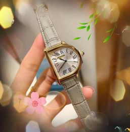 Forma especial número romano tanque mostrador movimento de quartzo relógio feminino clássico estilo popular negócios pequena pulseira de couro genuíno toda a corrente do crime pulseira relógios presente