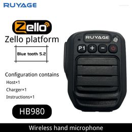 Walkie Talkie RUYAGE P1000mAh Battery Bluetooth Microphone Wireless For Android Phone Zello App ZL20 ZL50 ZL60