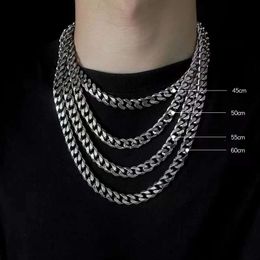 sterling sier cuban hip hop Jewellery brand chain fashion ins versatile mens womens korean and dominant Sale Jesus Pendant Necklaces swarovski elements