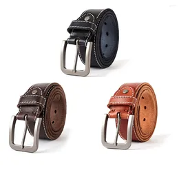 Belts Men Alloy Buckle Leather Adjustable Man Waist Band Pants Matching Waistband Strap For Birthday Party Decoration