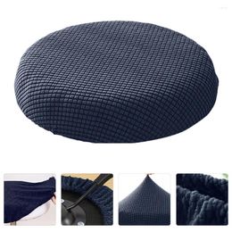 Chair Covers Stool Cover Round Bar Cushion Elastic Slipcover Washable Protector Sitting Chairs