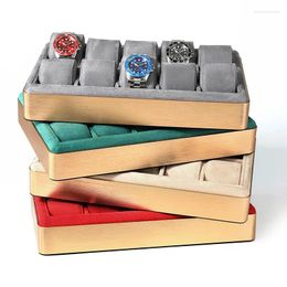 Watch Boxes Aluminium Stand For Store Watchmaker Box Watches Storage Organiser Mechanical Wrist Case Holder Display