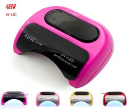 48W UV Lamp LED Nail Lamp Nail Dryer For Gel Polish Curing Manicure Art Automatic Hand Sensor Manicure Art Tools7744688