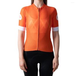 Racing Jackets Women's Cycling Clothes Short Sleeved Summer Breathable Fast Drying Sweat Wicking Jersey Beautiful Bike MTB T-shirt