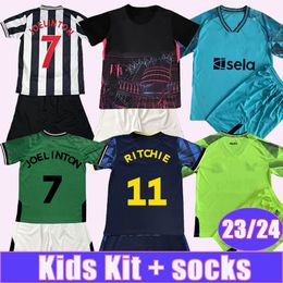 23 24 WILSON BRUNO G. Kids Kit Soccer Jerseys TRIPPIER BOTMAN JOELINTON SAINT-MAXIMIN ISAK MURPHY ALMIRON Home Away 3rd GK City Version