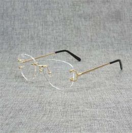 20% off for luxury designers All-match Finger Random Square Clear Glass Men Oval Wire Optical Metals Frame Oversize Eyewear Women For Eye Reading