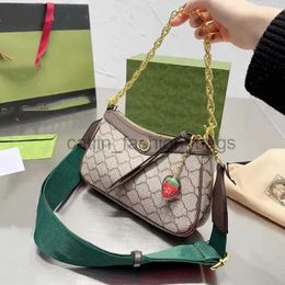 Shoulder Bags Designer Bag Soulder Bags Girl Moon Brand Luxury Lady Strawberry Red Green Soulder Straps Purse Walletcatlin_fashion_bags