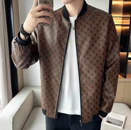 Mens Jackets Designer for Winter Autumn Slim Fit Coat Clothes pu Casual Designer Jacket Plus Asian Size M-5XL