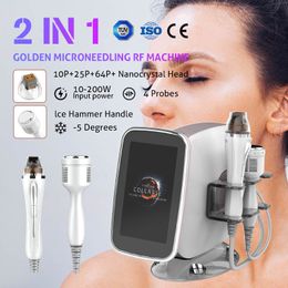 2 In 1 Fractional Microneedling Radio Frequency RF Eye Body Care Micro Current Skin Tightening Acne Scar Removal Machine