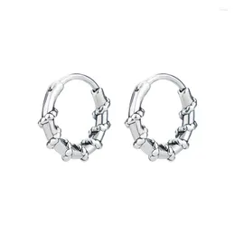 Hoop Earrings Bohemia Fashion Twisted Retro Elegant Style Stainless Steel Ewelry Daily Wear Accessories