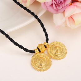 Pendant Necklaces Ethiopian Women/Girl Silver Gold Colour Habesha Wedding Jewellery Africa Eritrea Necklace Chocker CollarPendantPendant