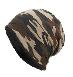 Cycling Caps Masks High Quality Mens Womens Ladies Camo Camouflage Beanie Hat Woolly Knit Skater Ski Winter Warm5341577