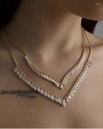 Chains American Style Niche Design Simple And Generous Environmentally Friendly Material Wheat Ear Shaped Stacked Necklace