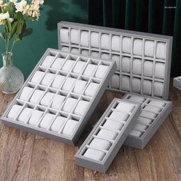 Watch Boxes 6/12/24 Digits Storage Disply Case Tray Jewelry Props Clocks Stall Display Rack Wristwatch Drawer Collection