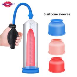 Pump Toys Penis Enlargement Dick Pro Extender Vacuum To Increase Cock Bigger Male Masturbator Sex For Men Couple 1125